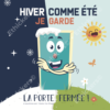 Sticker de l'écogeste "je garde la porte fermée"