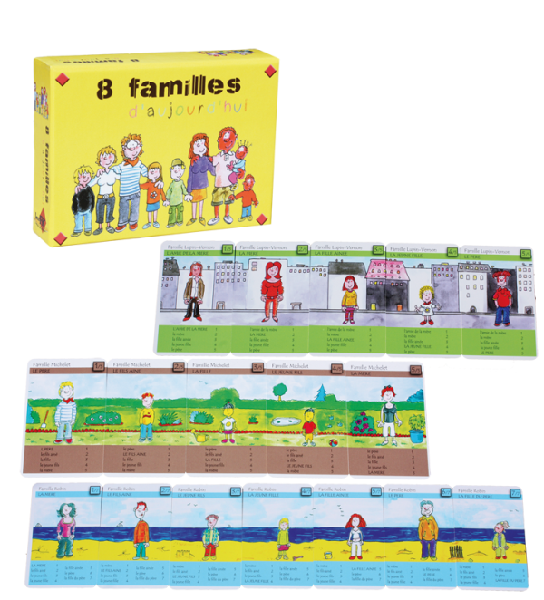 Jeu de cartes 8 familles d'aujourd'hui