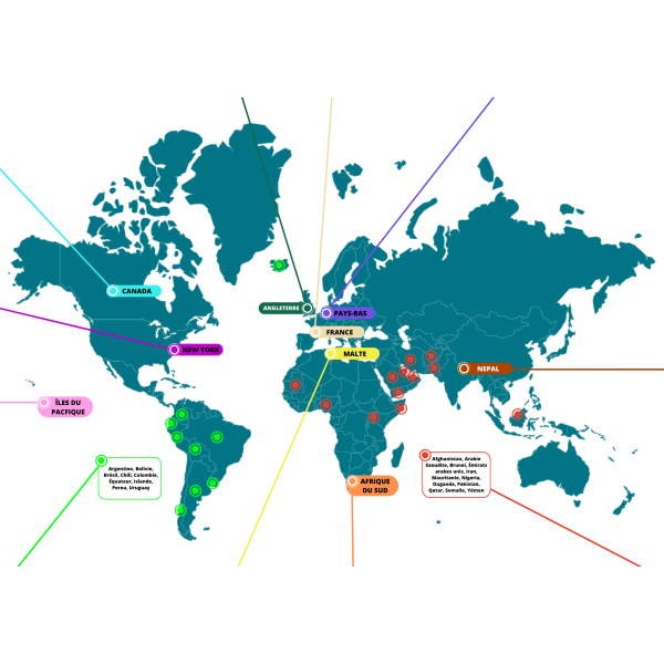 Carte du monde des droits LBGT