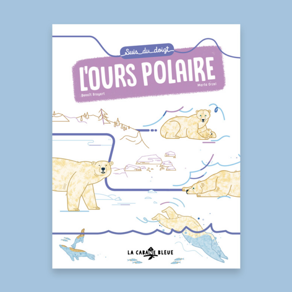 Suis du doigt l'ours polaire